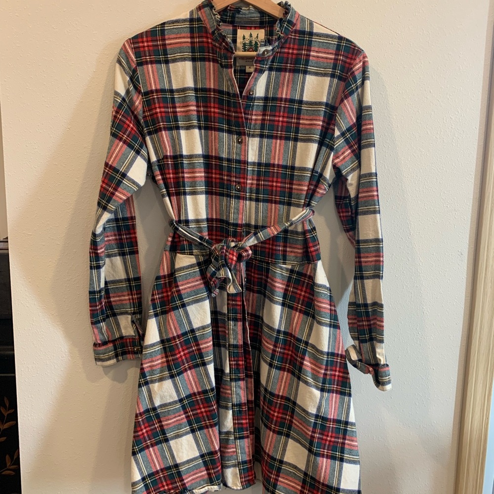 Kiel James Patrick Cozy Plaid Flannel Dress
